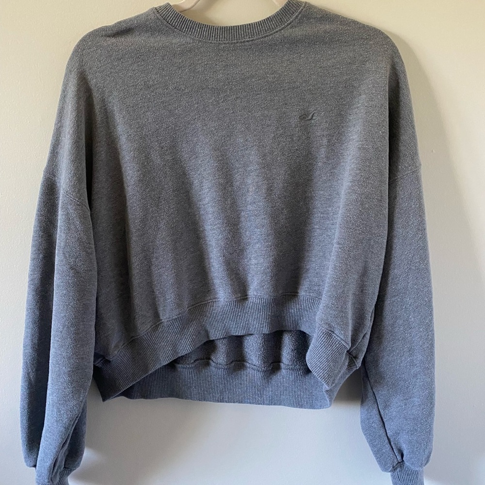 Hollister Cropped Crewneck Sweatshirt